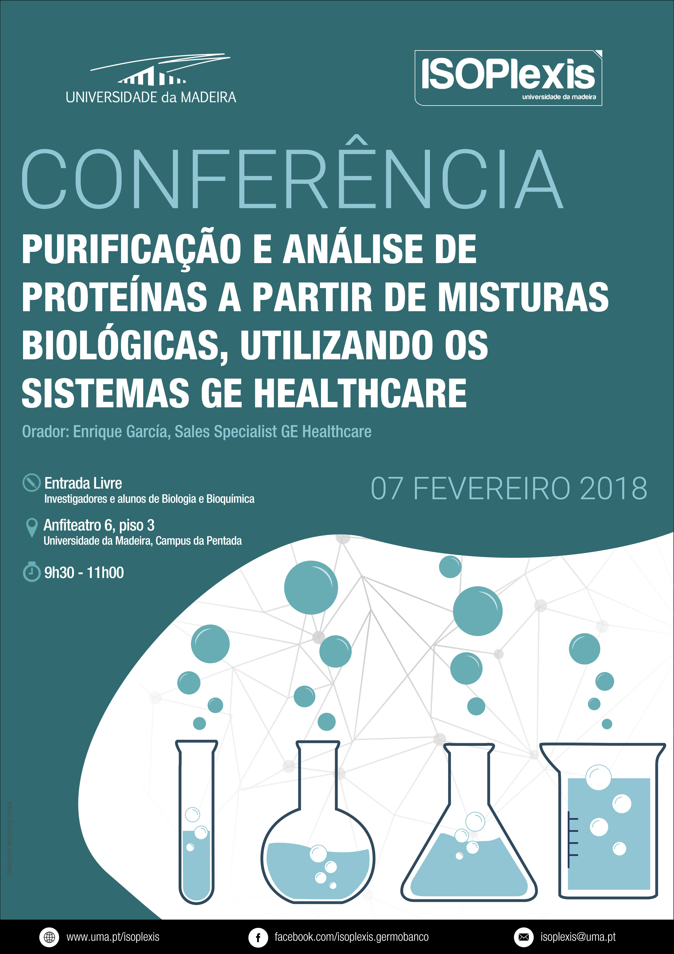 Processos de Purificação e Análise de Proteínas abordados em conferência na UMa